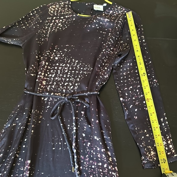 ELK Australian designer long sleeve viscose belted Satellite Dress size 6 - Picture 10 of 13